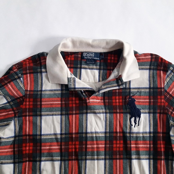 Polo Ralph Lauren Men's Plaid Shirt XXL Red - Picture 2 of 6